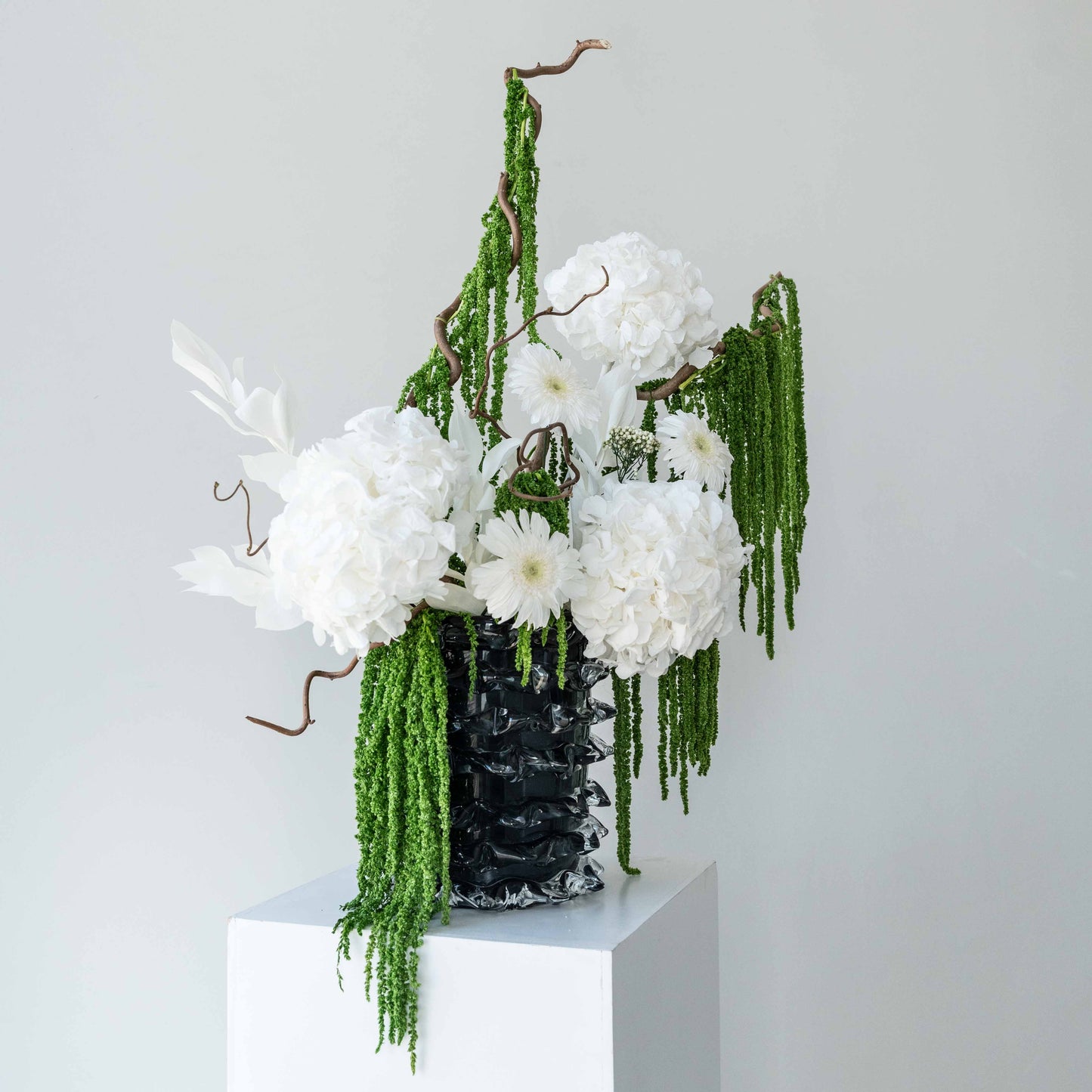 Bouquet 6 - Green Cascade Vessel