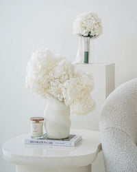 white preserved hydrangea vase White Beauty Washi Bloom Riyadh