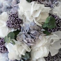 white and lavender preserved flower box Moonlit Washi Bloom Riyadh