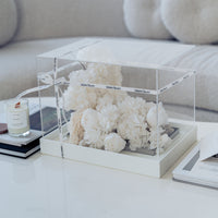 white preserved floral gift box Cloud Dancer Washi Bloom Riyadh