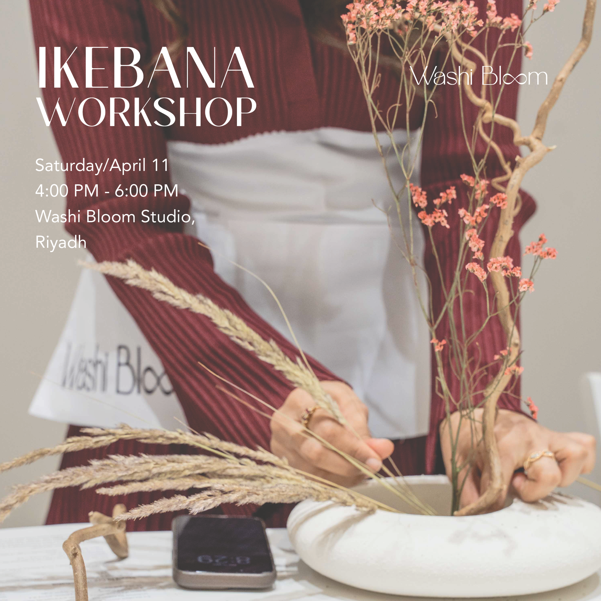 Ikebana Workshop Riyadh - April 11