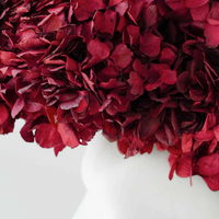 burgundy preserved hydrangea vase Velvet Bloom Washi Bloom Riyadh