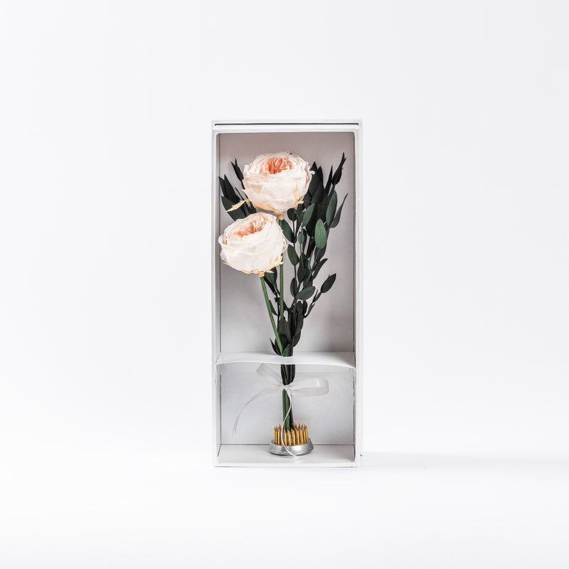 ivory peach preserved rose gift box For You Always Washi Bloom Riyadh