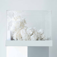 white preserved floral gift box Cloud Dancer Washi Bloom Riyadh