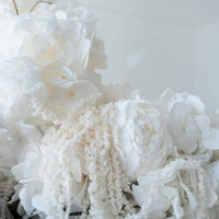 white preserved floral gift box Cloud Dancer Washi Bloom Riyadh