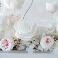 white blush preserved floral gift box Pure Bloom Washi Bloom Riyadh
