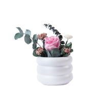 mini pink preserved rose vase Washi Bloom Riyadh