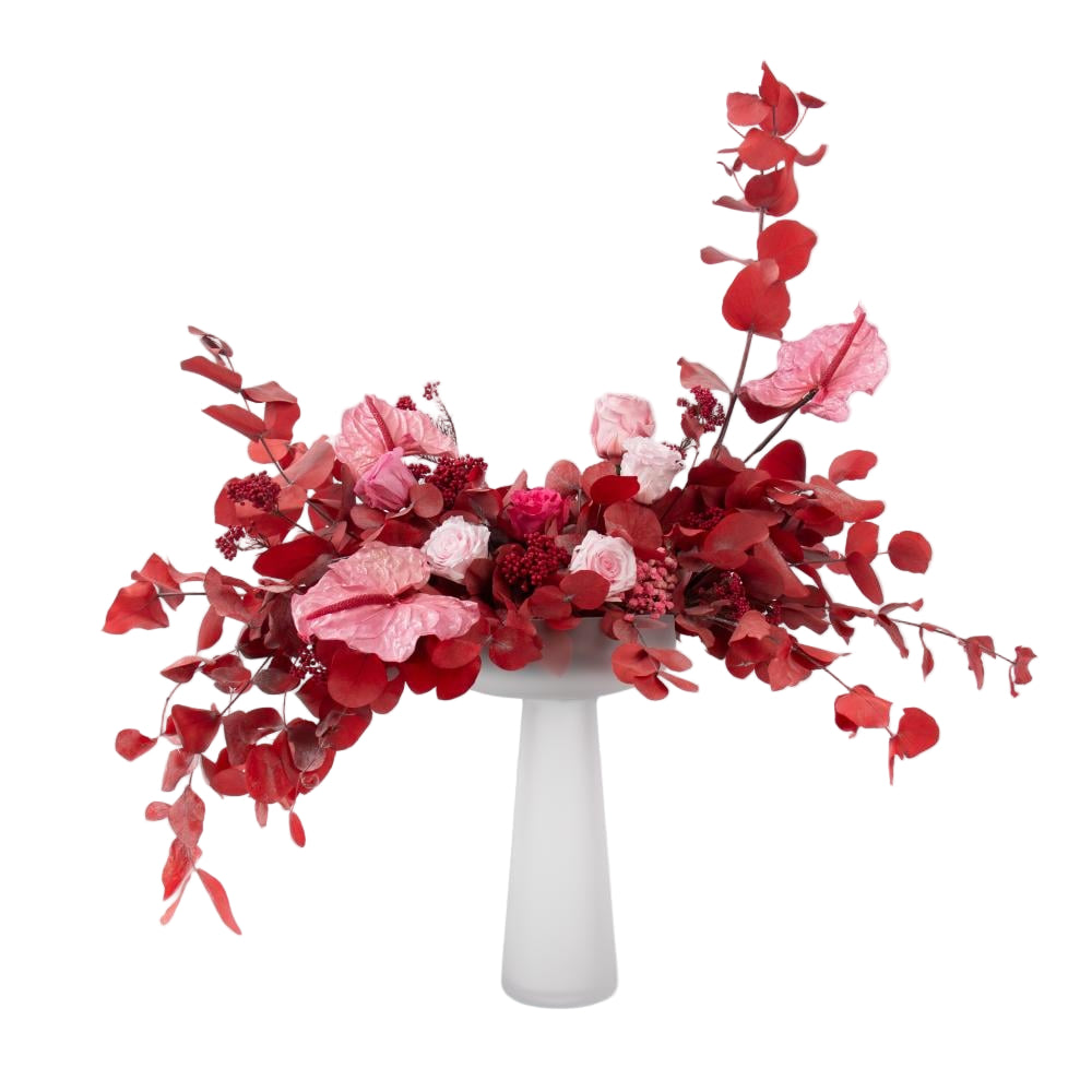 Luxury Red Glow arrangement by Washi Bloom