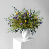 purple and yellow preserved botanical vase Spring Meadow Washi Bloom Riyadh
