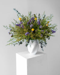 purple and yellow preserved botanical vase Spring Meadow Washi Bloom Riyadh