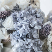 white preserved floral display White Veil Washi Bloom Riyadh