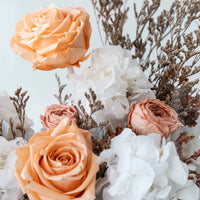 peach preserved floral gift box Golden Bloom Washi Bloom Riyadh