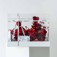 red preserved floral gift box Devotion Bloom Washi Bloom Riyadh
