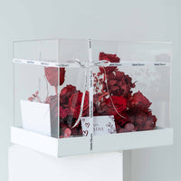 red preserved floral gift box Devotion Bloom Washi Bloom Riyadh