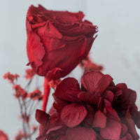 red preserved floral gift box Devotion Bloom Washi Bloom Riyadh