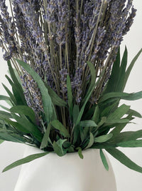 preserved lavender white vase Lavender Form Washi Bloom Riyadh