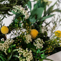 preserved crescent botanical arrangement Qamar Crescent Washi Bloom Riyadh