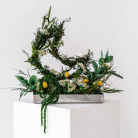 preserved crescent botanical arrangement Qamar Crescent Washi Bloom Riyadh