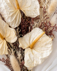 cream anthurium preserved bouquet Ivory Whisper Washi Bloom Riyadh